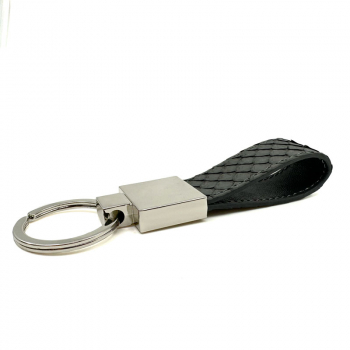 Trixi Gronau, key chain, Titus, snake leather, grey